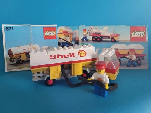 Lego Car 671 Shell Tanker Tanker Tank Truck from 1978 OBA 1970s
