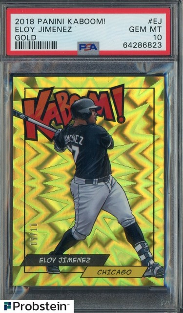2018 Panini KABOOM! Gold #EJ Eloy Jimenez Chicago White Sox 6/10 PSA 10 GEM MINT