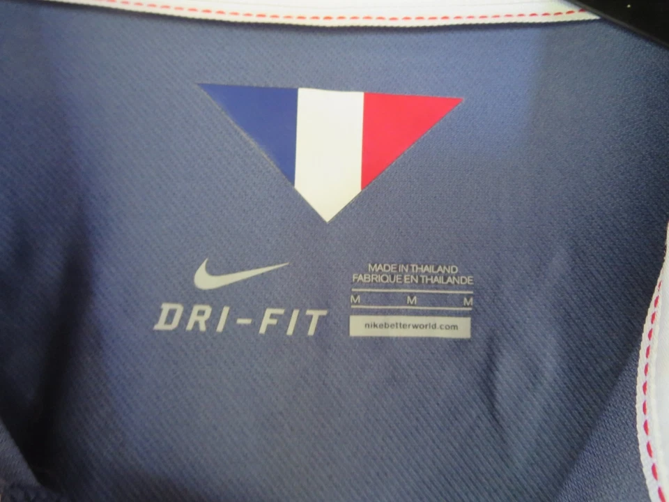 Maillot équipe de FRANCE 2014 World Cup COUPE DU MONDE NIKE shirt François n°2 M - Photo 3/4