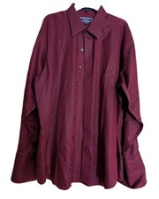 Roberto Villini Men's Non Iron Travel Collection Long Sleeves Dress Shirt Sz 18