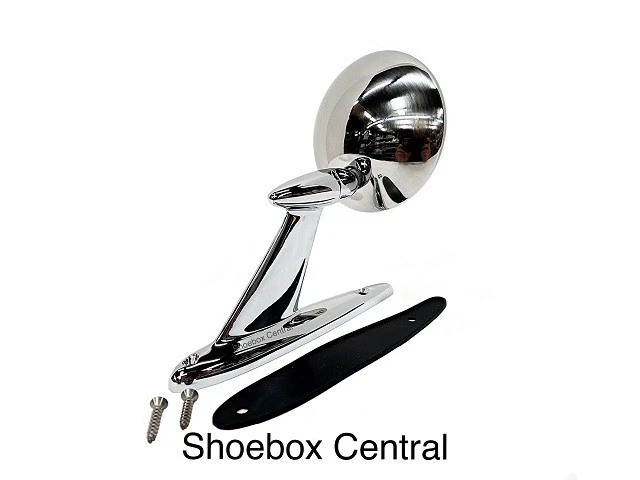 1952 1953 1954 1955 1956 Ford carro cromado exterior espelho retrovisor - Imagem 2 de 4