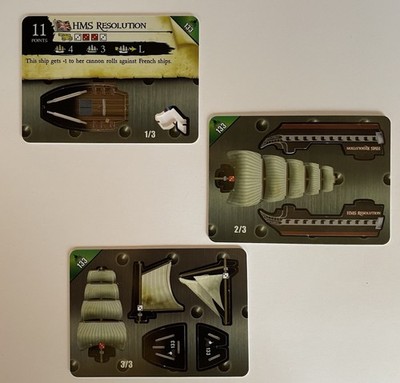Wizkids Pirates CSG Fire and Steel HMS Resolution #133 Special (Missing Flag)