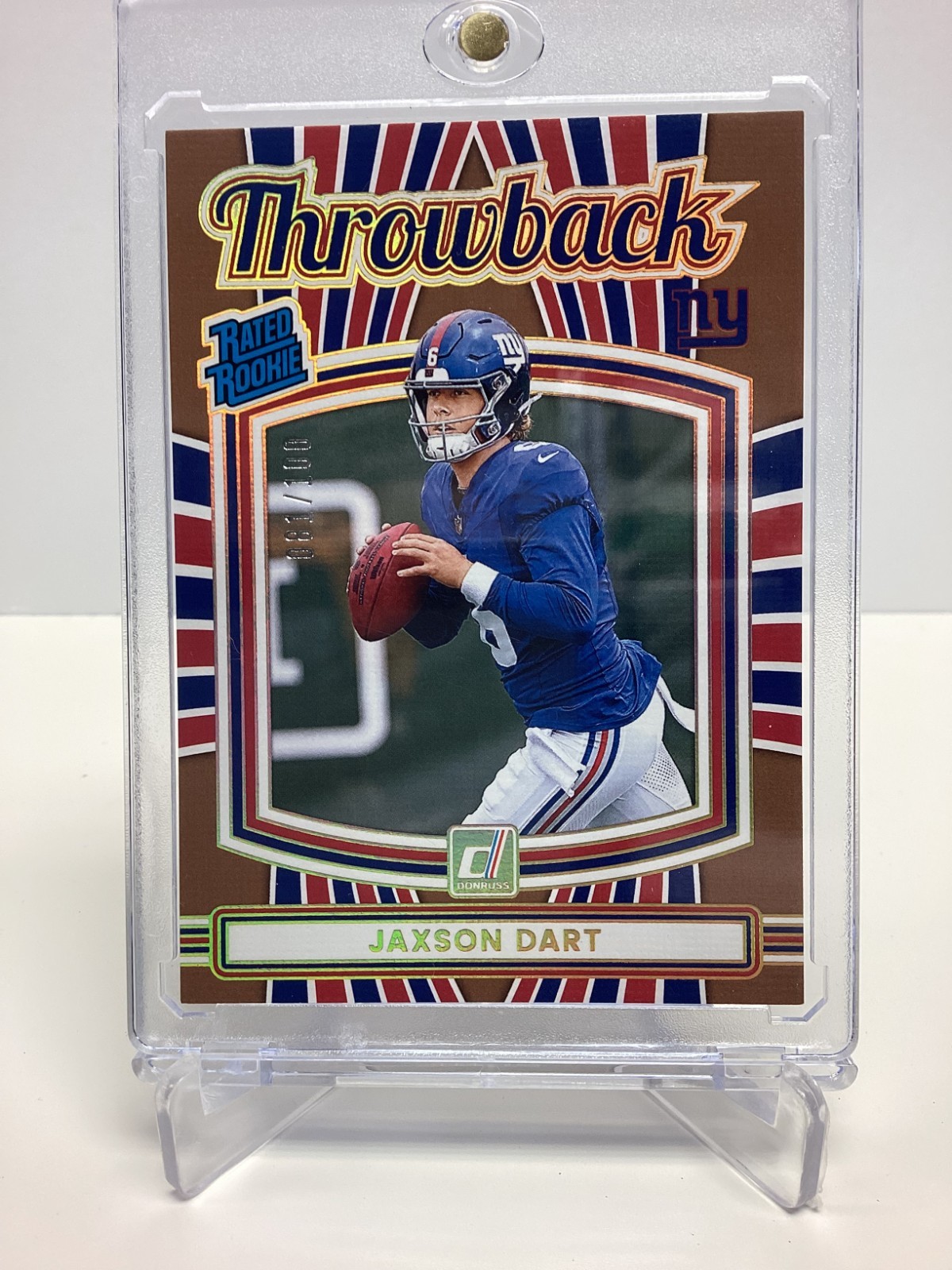 2025 Donruss Throwback Copper Rated Rookie Jaxson Dart 81/100