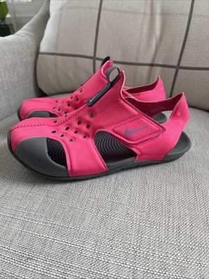 Nike Sunray Protect 2 Toddler Sandals Water Shoes Size 8C Pink & Black