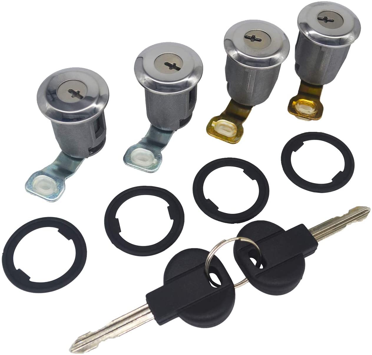 4 Barillets de porte pour Partner et Berlingo avec clés cylindres 9170CW avant arrière