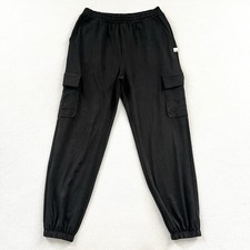 Vuori Black Boyfriend Cargo Sweatpant DreamKnit Drawstring Jogger Pant VW406 S