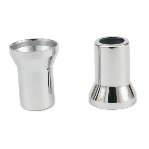 12* Chrome Tire/Wheel Stem Valve ForCaps Hex With Sleeve Covers Car Truck Bike - Picture 3 of 12