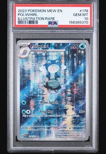 Poliwhirl PSA 10 2023 Pokemon SV 151 #176/165 Illustration Rare 9055