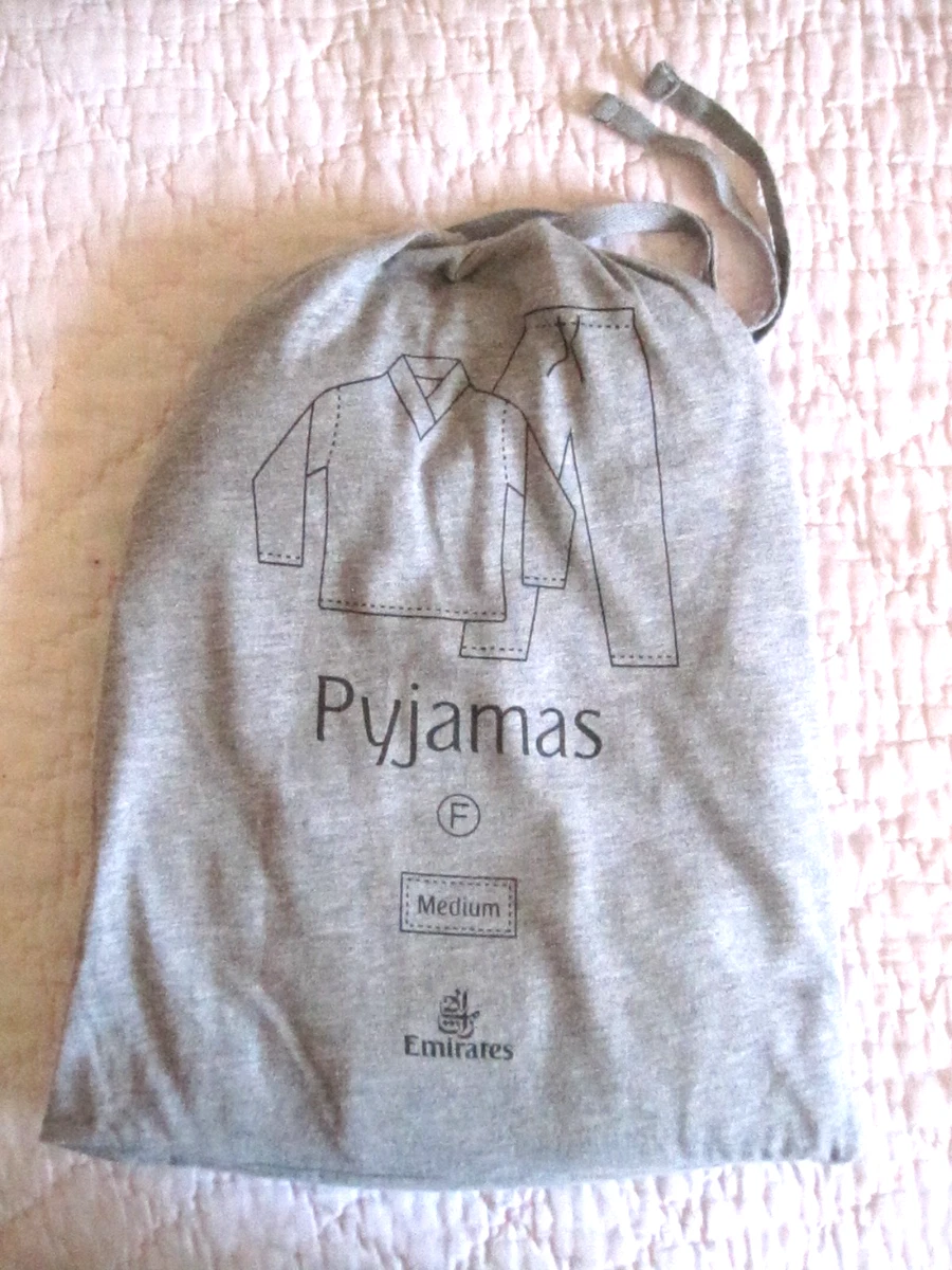 New-EMIRATES FIRST CLASS-Woven Tote Bag, Womens Pyjamas & Slipper/Eye-Mask Set!