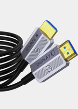Directional Fiber Optic HDMI 2.1 Cable 8K 48Gbps 100 ft Black