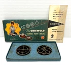 Vintage 1950s GRISWOLD Famous Patty Molds in Original Box--Cast Iron