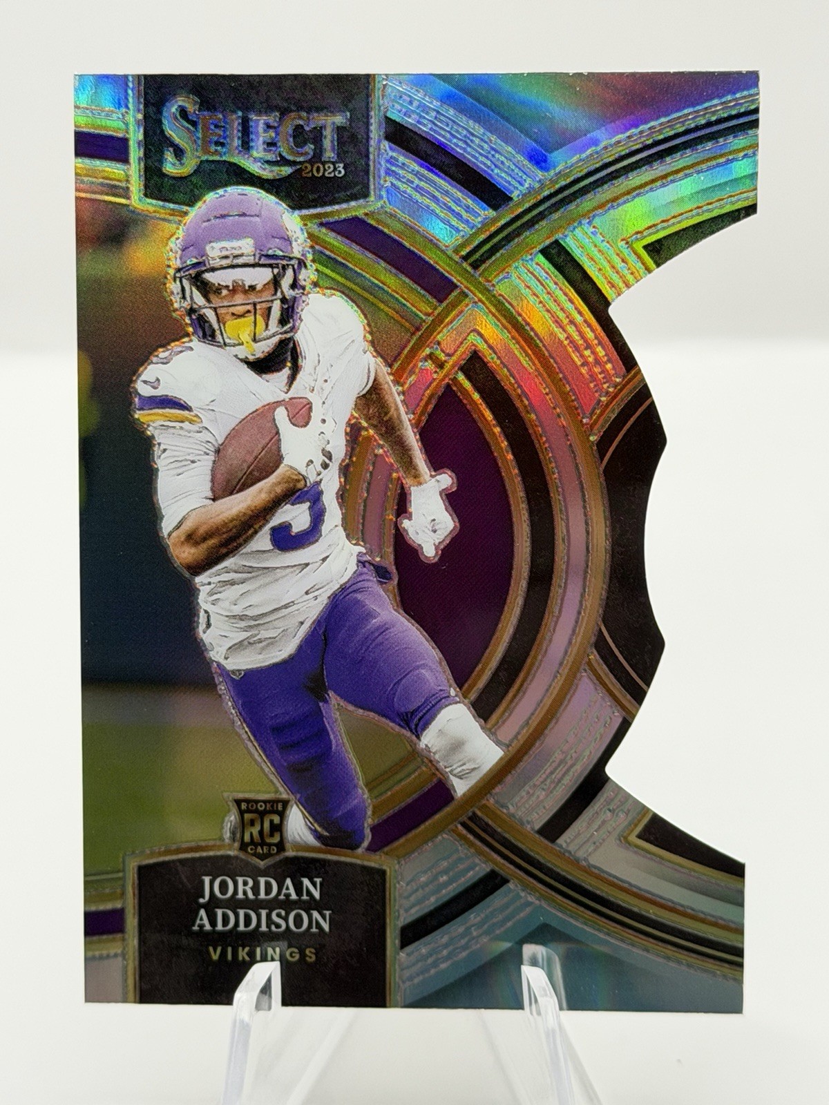2023 Select Jordan Addison Premier Level Silver Prizm Die-Cut #194 (RC) 🔥