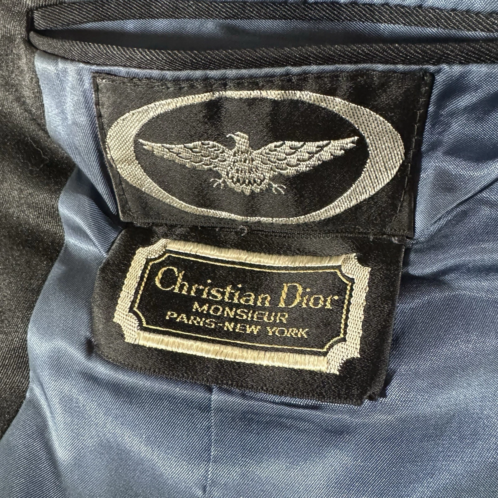 Blazer Christian Dior Monsieur nero pura lana 40R