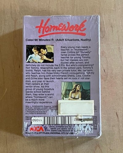 HOMEWORK (1982) Sealed Betamax MCA Rainbow Joan Collins Sexploitation Comedy - Picture 3 of 10