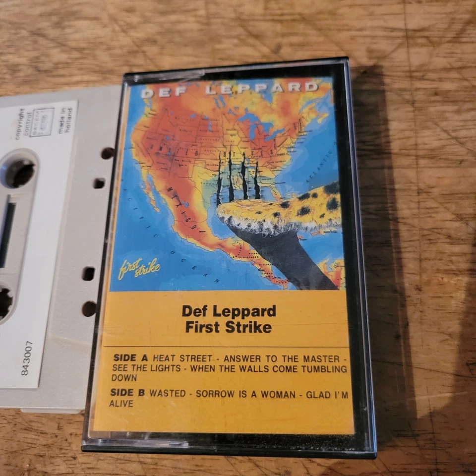 Def Leppard First Strike The Early Years Holland Import Press Cassette - Image 2 of 4