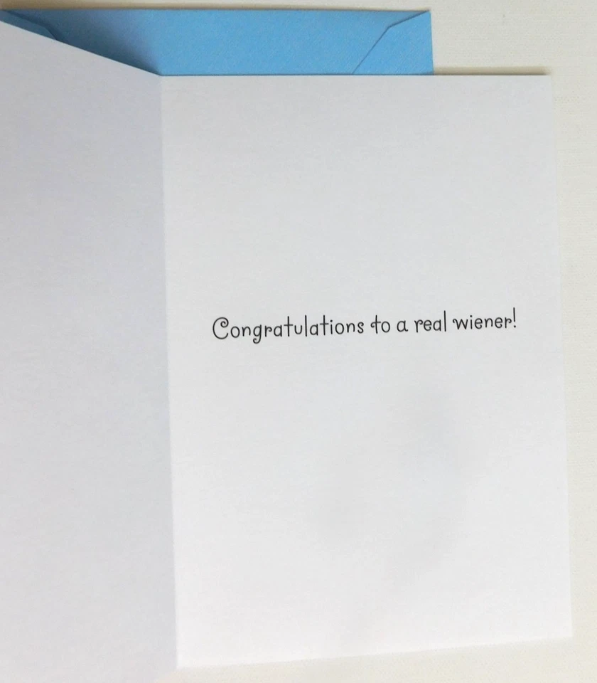 Congratulations Greeting Card Daschund Weiner Doxie Dog  Hallmark - Image 2 of 3