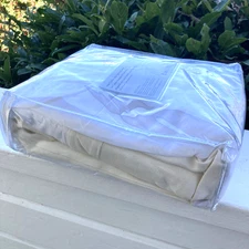 West Elm Box Spring Boxspring Cover ~ Size Full ~ Linen Cotton ~ Ivory / White
