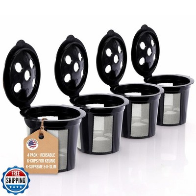 Reusable K Cups for Keurig Supreme, K Supreme Plus, K Slim, K-Brew Chill, K D