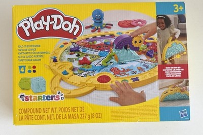 Play-Doh Starters Fold  n Go Playmat Set-Portable Activity with 4 Colors-Ages 3+