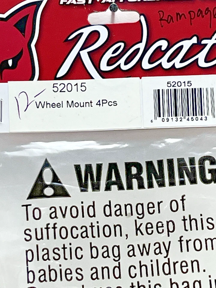 Redcat Racing 52015 Aluminum Wheel Mount 4Pcs Rampage 1/5 RER52015 RC Parts New - Image 2 of 4