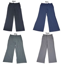 Member's Mark Women's Stretch Soft Pockets Travel Wide Leg Pant