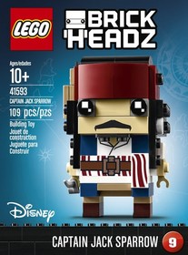 Lego 41593 Brickheadz Captain Jack Sparrow Disney Pirates Of The Caribbean: Dea_