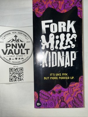 Fork Milk Kidnap Adult Party Game 17+ Questionable Choices Hasbro 2024 Brand New