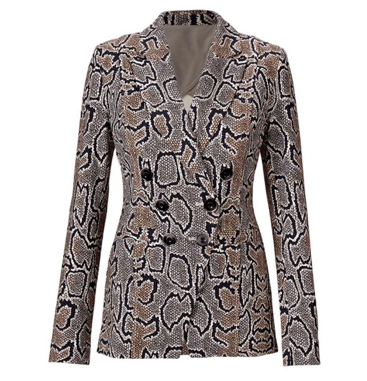 cAbi NWOT python patterned stretch blazer style 3… - image 1