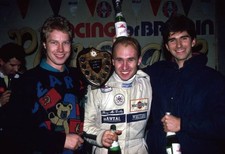 David Hunt Perry McCarthy Damon Hill Playscape Karting London Apri- Old Photo