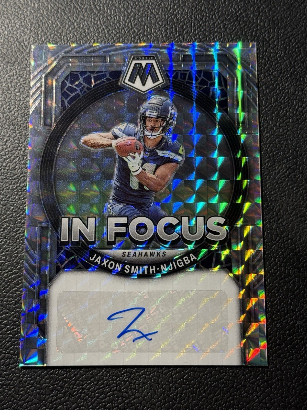 2023 Panini Mosaic Jaxon Smith-Njigba AUTO In Focus Seahawks ROOKIE