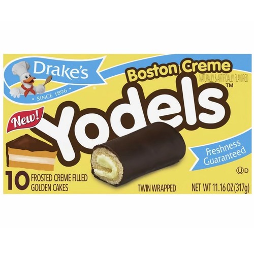 Drake's Boston Creme Yodels, Pasteles de Chocolate y Vainilla, Caja de 10 unidades, 2 - Imagen 3 de 5