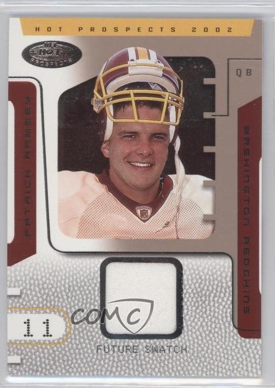 2002 Fleer Hot Prospects Future Swatch 487/1000 Patrick Ramsey #94 Rookie RC 0t3