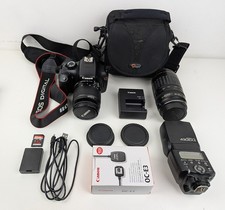 Canon EOS Rebel T3 Black Digital SLR Camera w/ Accessories