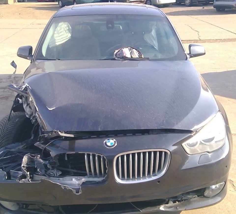 2010 BMW 550i GT Front Passenger Right RH Door Trim Panel in Brown & Black Foto 2 de 4