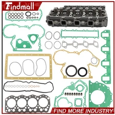 Findmall Complete Cylinder Head Assembly Gasket Set For Mitsubishi S4S Engine
