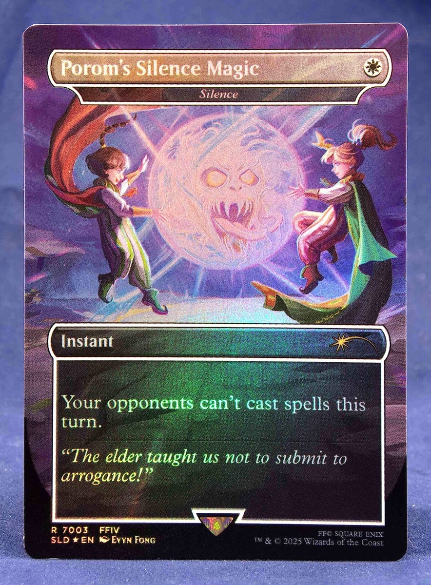 MTG 沈黙　foil Porom's Silence Magic - Silence (Rainbow Foil) Secret Lair