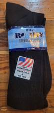 Men's Comfort Extra Roomy Diabetic Socks Size 10-13 Black J800L with Tags New