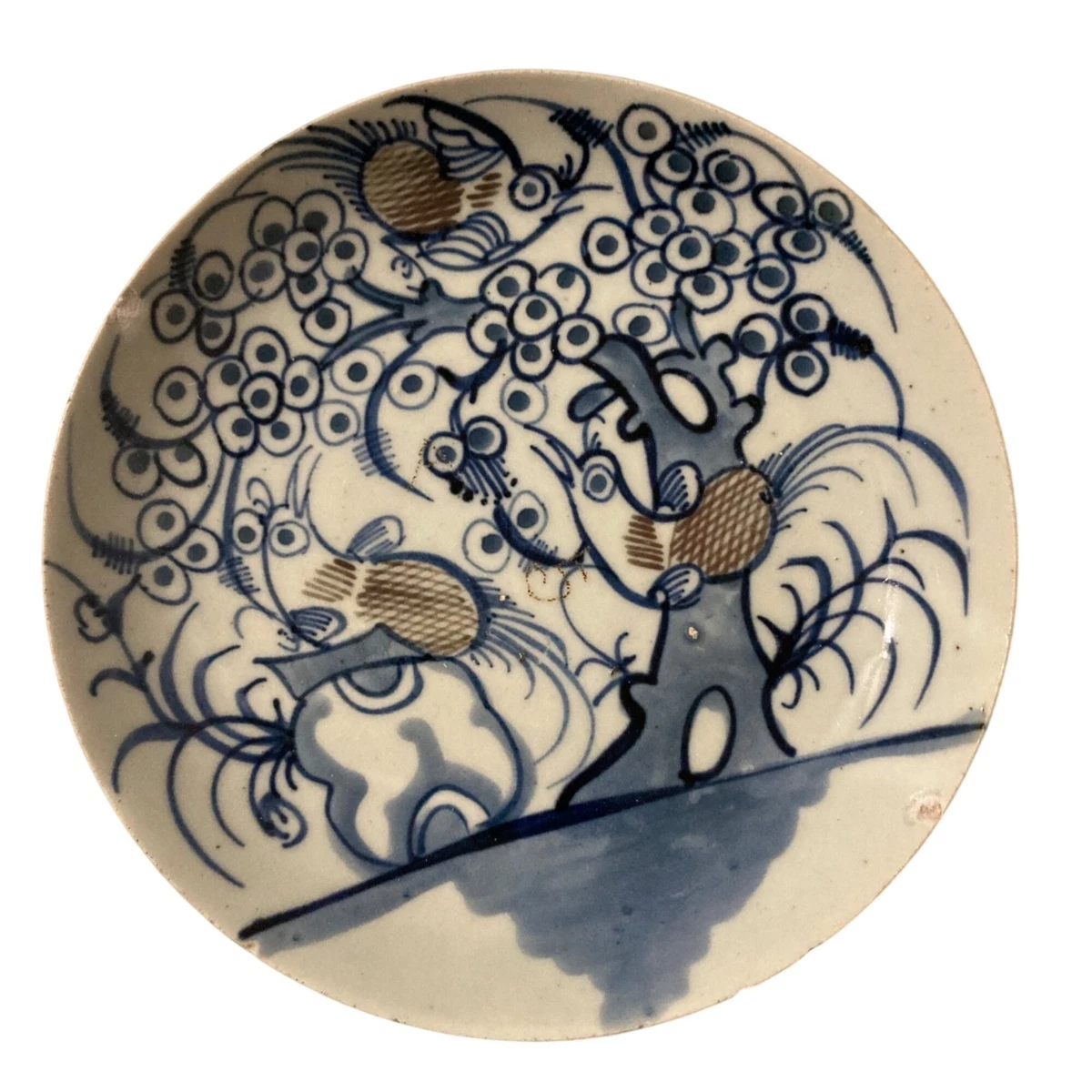中国古董蓝色盘子| eBay