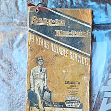 Snap-on Blue-point Tools Catalog Issued June 1 1937 Vintage