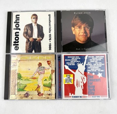Elton John CD Lot Of 4; Goodbye Yellow Brick Road, Greatest Hits Made In England