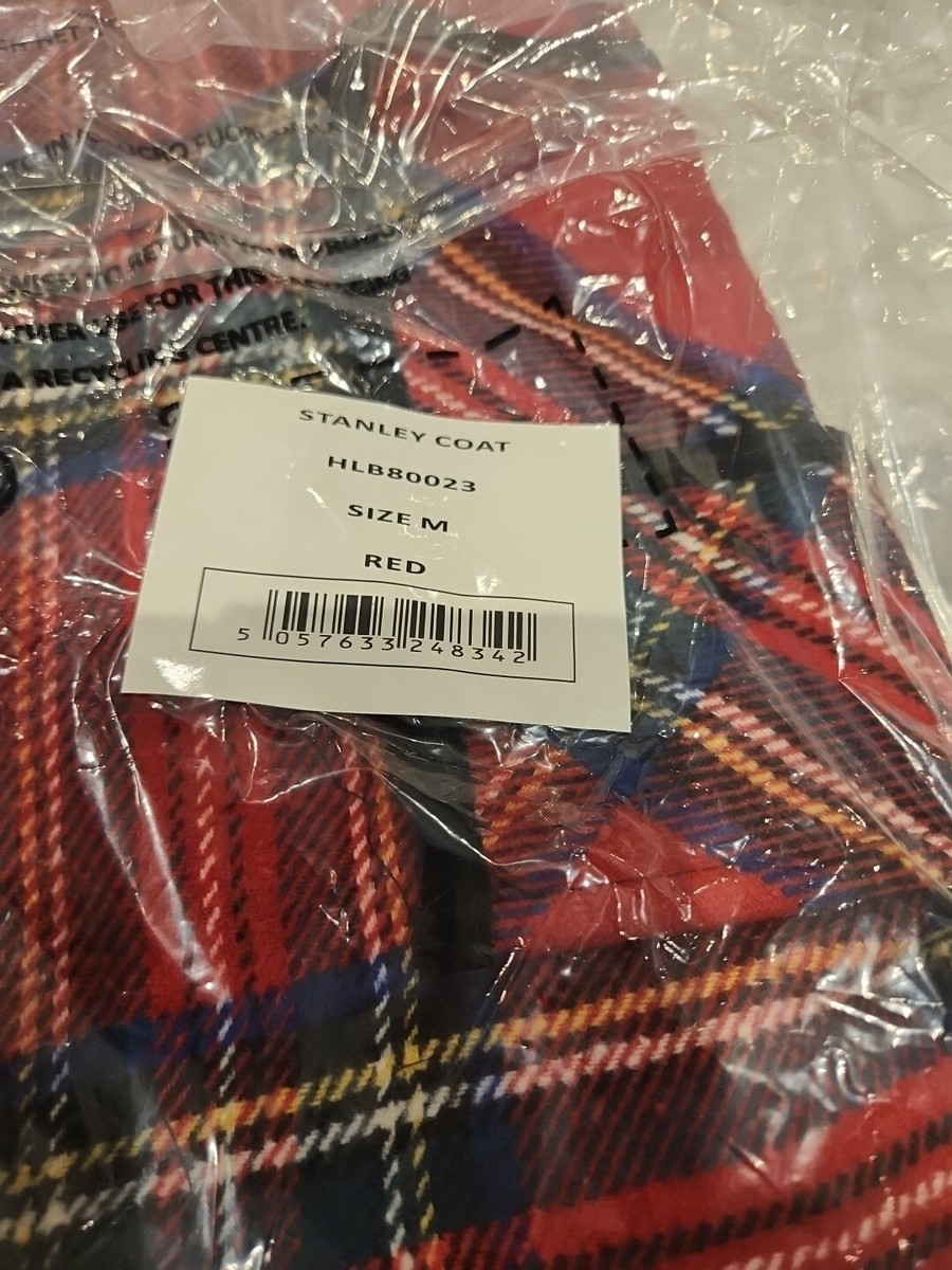 Hell Bunny Red Tartan A-line Swing Coat Stanley Plaid Coat New
