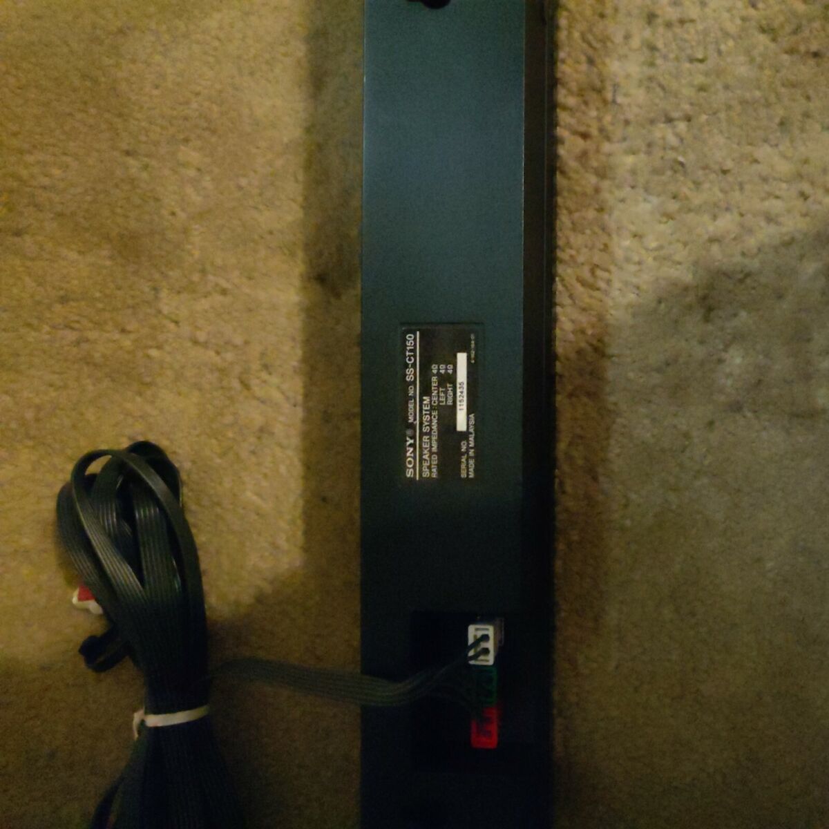 Sony SA-WCT150 Subwoofer and SoundBar SS-CT150 Home Theater Sony SA-WCT150 Subwoofer and SoundBar SS-CT150 Home Theater