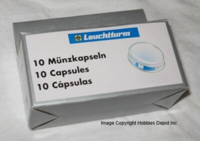 Pack of 10 Lighthouse Round 41mm Inner Diameter Coin Capsules US Silver Eagle