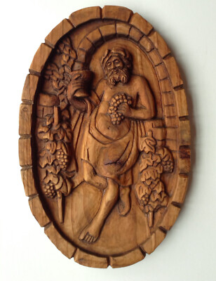 Bacchus Wine - Wein - Bacco Vino - Holzhandwerk - Wood carving - Decoration