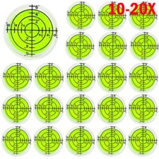 10/20pc Circular Bubble Level Bullseye Degree Marked Surface Round Spirit Levels