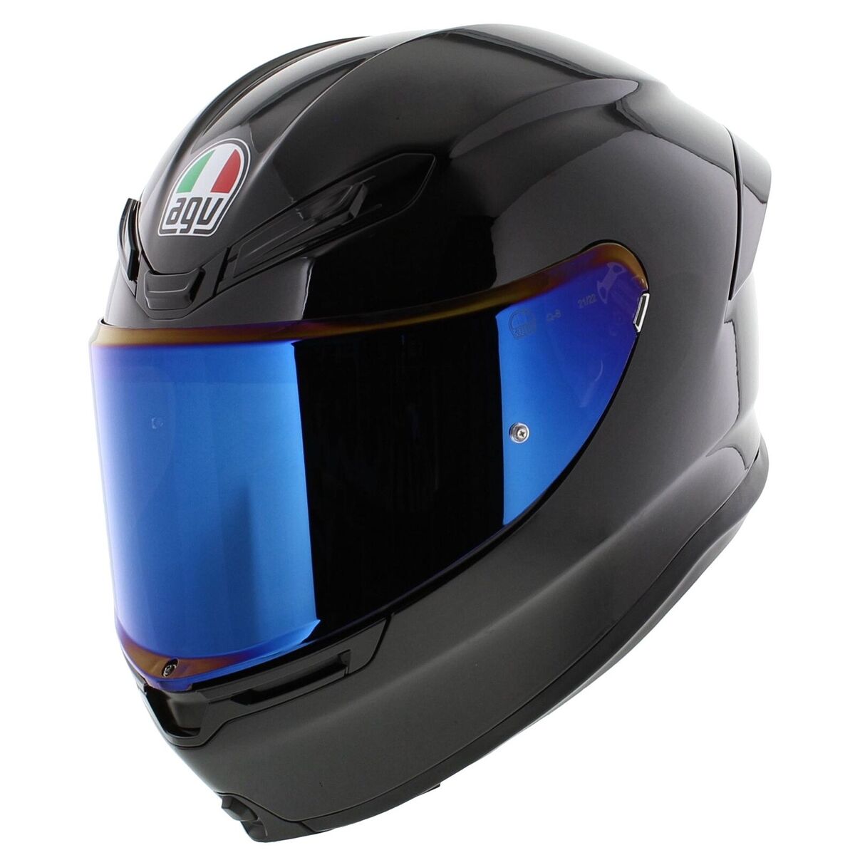 Agv K6 S Gloss Black, Full Face Motorcycle Helmet, New E2206 Agv K6 S Gloss Black, Full Face Motorcycle Helmet, New E2206