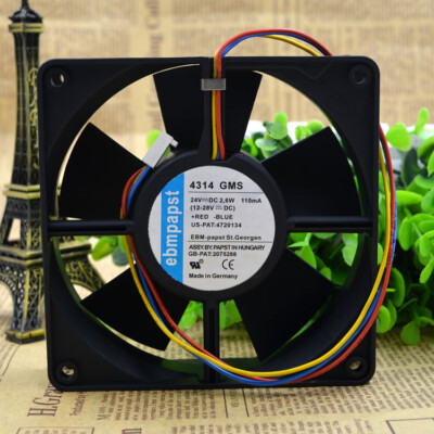 Ebmpapst Inverter Silent Cooling Fan 4314 GMS 24V 2.6W 120*120*32mm