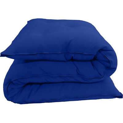 Twin Floor Rolling Futon Mattress, Cotton Shikifuton Mats 3x39x80 Royal