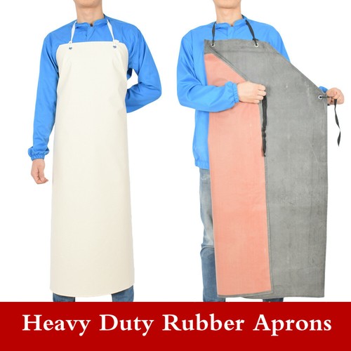 Heavy Duty Rubber Aprons Factory Kitchen Butcher Overall Pinafore