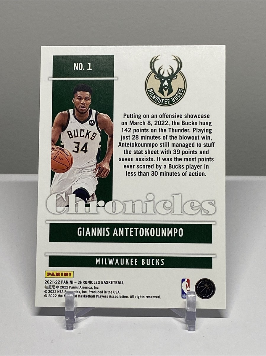 2021-22 Chronicles #1 Giannis Antetokounmpo | eBay